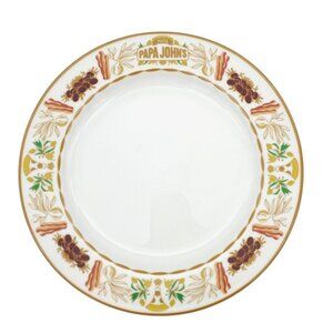 Papa John's Pizza Baconmania Collection China Dinner Plate  Limited Edition RARE